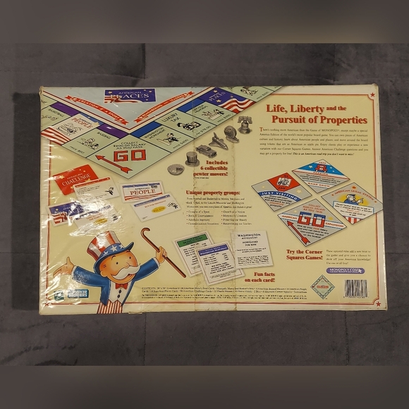 2001 MONOPOLY "THE AMERICA" SPECIAL EDITION PEOPLE PLACES HASBRO PARKER BROTHERS - Picture 9 of 9